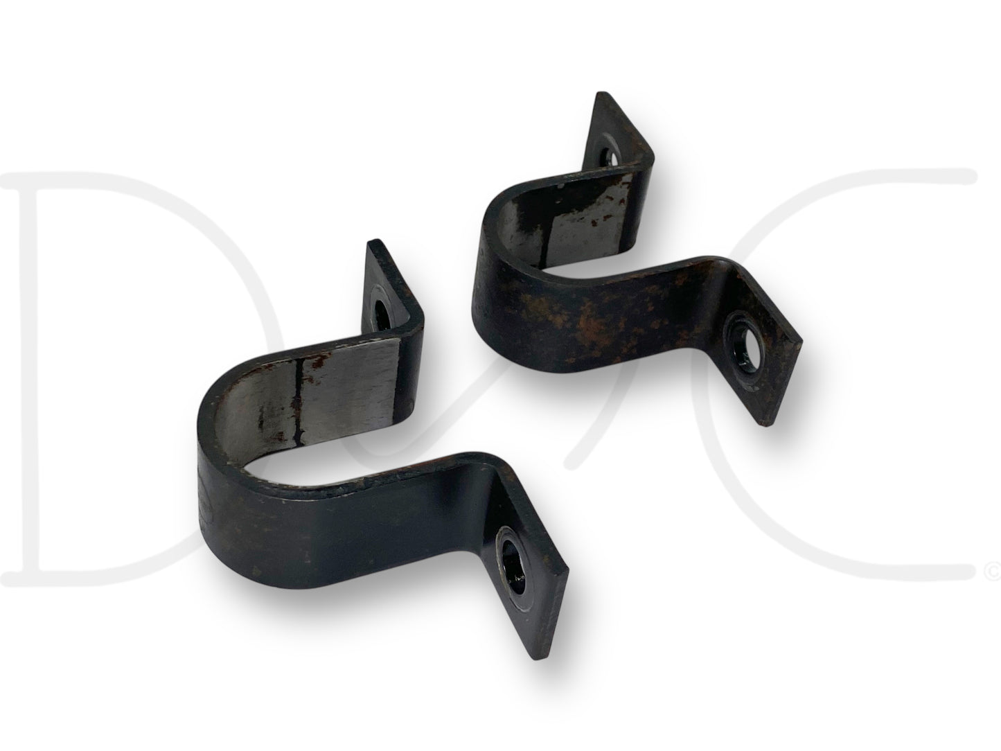 99-04 Ford F250 F350 2WD Front Axle Sway Bar Bushing Brackets Bracket Set OE