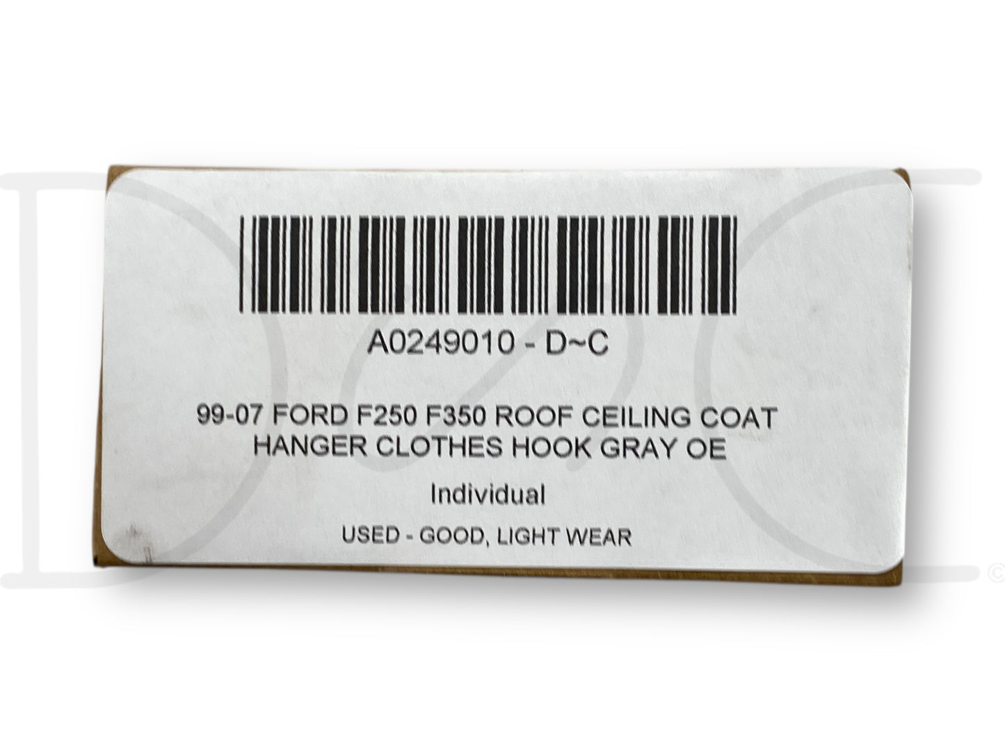 99-07 Ford F250 F350 Roof Ceiling Coat Hanger Clothes Hook Gray OE
