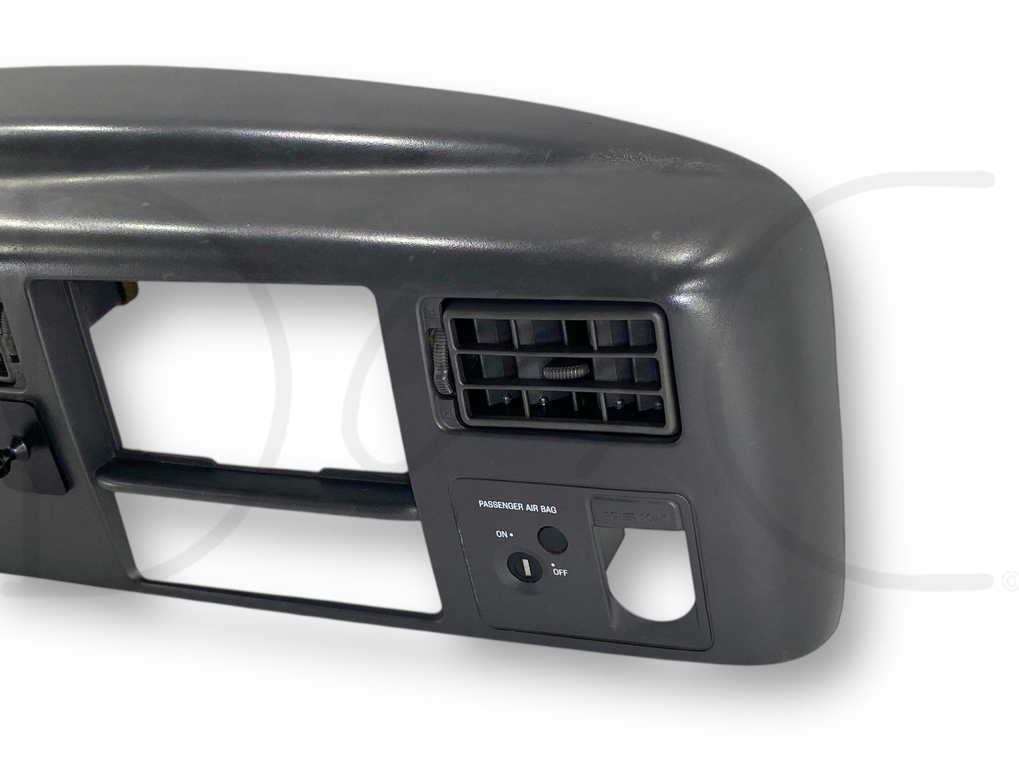 99-04 Ford F250 F350 Super Duty Dash Bezel Radio Cluster Trim Panel Gray *Blem*