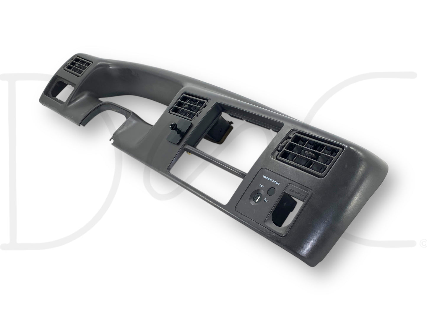 99-04 Ford F250 F350 Super Duty Dash Bezel Radio Cluster Trim Panel Gray *Blem*