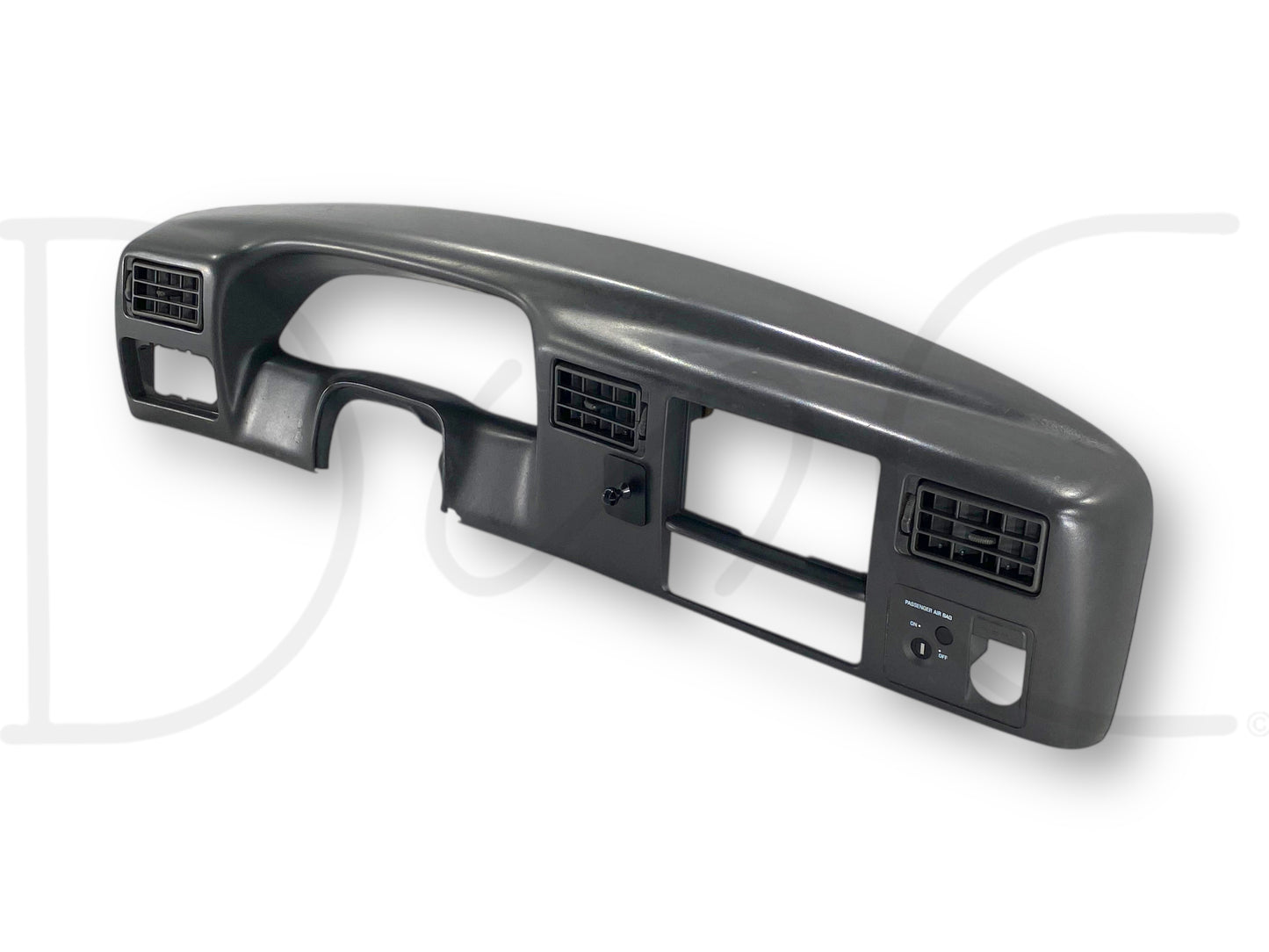 99-04 Ford F250 F350 Super Duty Dash Bezel Radio Cluster Trim Panel Gray *Blem*