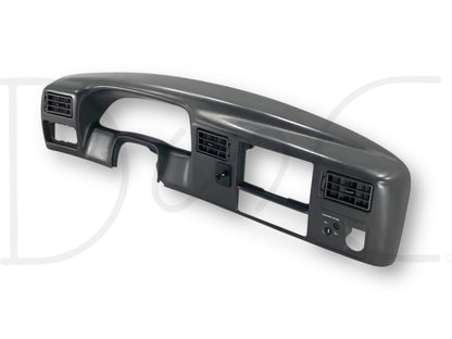 99-04 Ford F250 F350 Super Duty Dash Bezel Radio Cluster Trim Panel Gray *Blem*