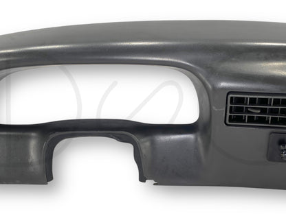 99-04 Ford F250 F350 Super Duty Dash Bezel Radio Cluster Trim Panel Gray *Blem*