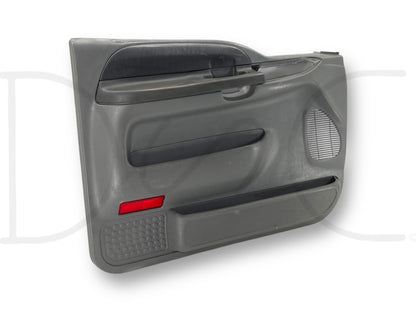 99-07 Ford F250 F350 XLT LH Left Driver Front Door Panel Power Gray OE *Blem*