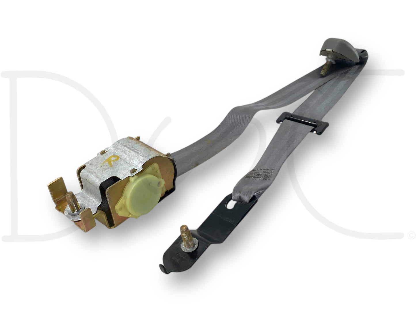 99-04 Ford F250 F350 Extended Cab Right Passenger Rear Seat Belt Seatbelt Gray