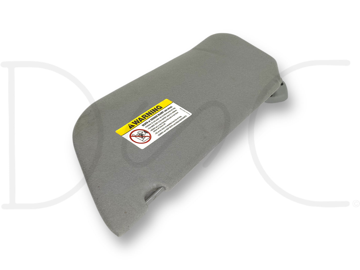 02-07 Ford F250 F350 RH Right Passenger Sun Visor Gray W/ Mirror OEM