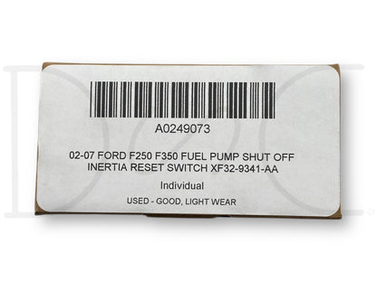 02-07 Ford F250 F350 Fuel Pump Shut Off Inertia Reset Switch Xf32-9341-Aa