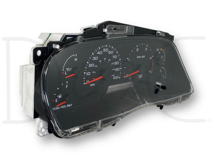 03-04 Ford F250 F350 Diesel Instrument Gauge Cluster Speedometer *Blem*