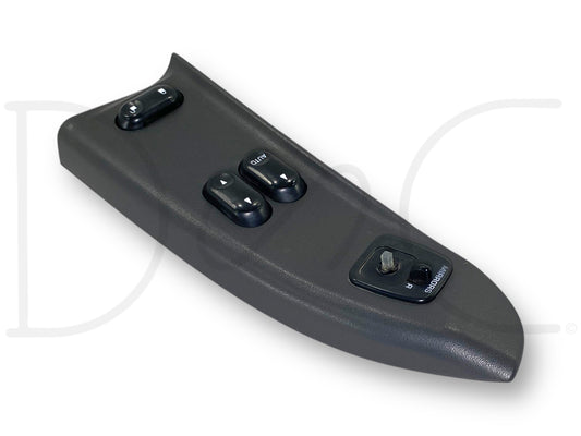 02-05 Ford F250 F350 LH Left Driver Front Power Window Lock Switch Panel Gray