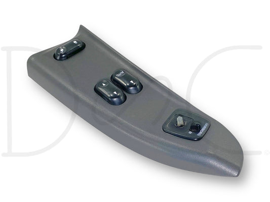 02-05 Ford F250 F350 LH Left Driver Front Power Window Lock Switch Panel Gray