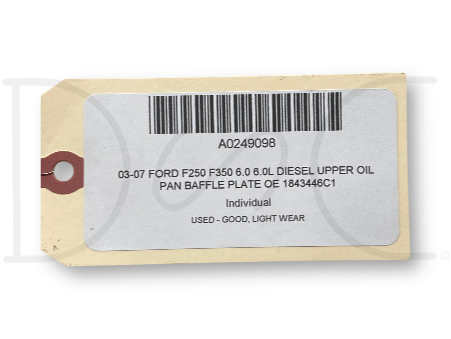 03-07 Ford F250 F350 6.0 6.0L Diesel Upper Oil Pan Baffle Plate OE 1843446C1