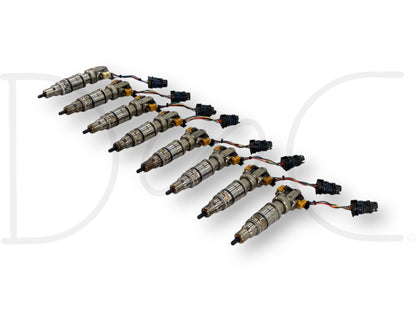 03-07 Ford F250 F350 6.0 6.0L Diesel Fuel Injector Set (8) Injectors *Cores*