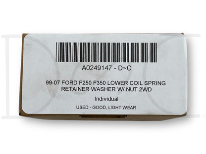 99-07 Ford F250 F350 Lower Coil Spring Retainer Washer W/ Nut 2WD