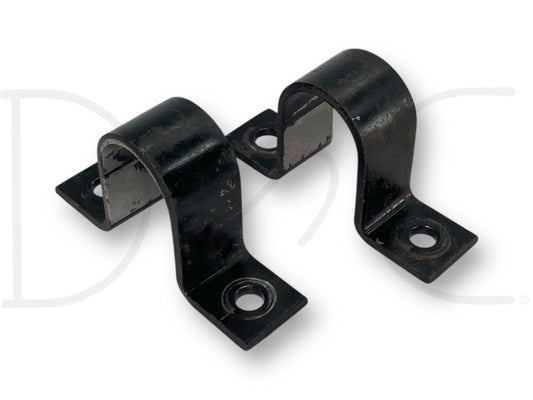99-04 Ford F250 F350 2WD Front Axle Sway Bar Bushing Brackets Bracket Set OE