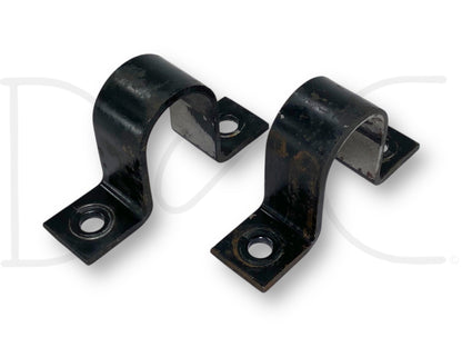 99-04 Ford F250 F350 2WD Front Axle Sway Bar Bushing Brackets Bracket Set OE