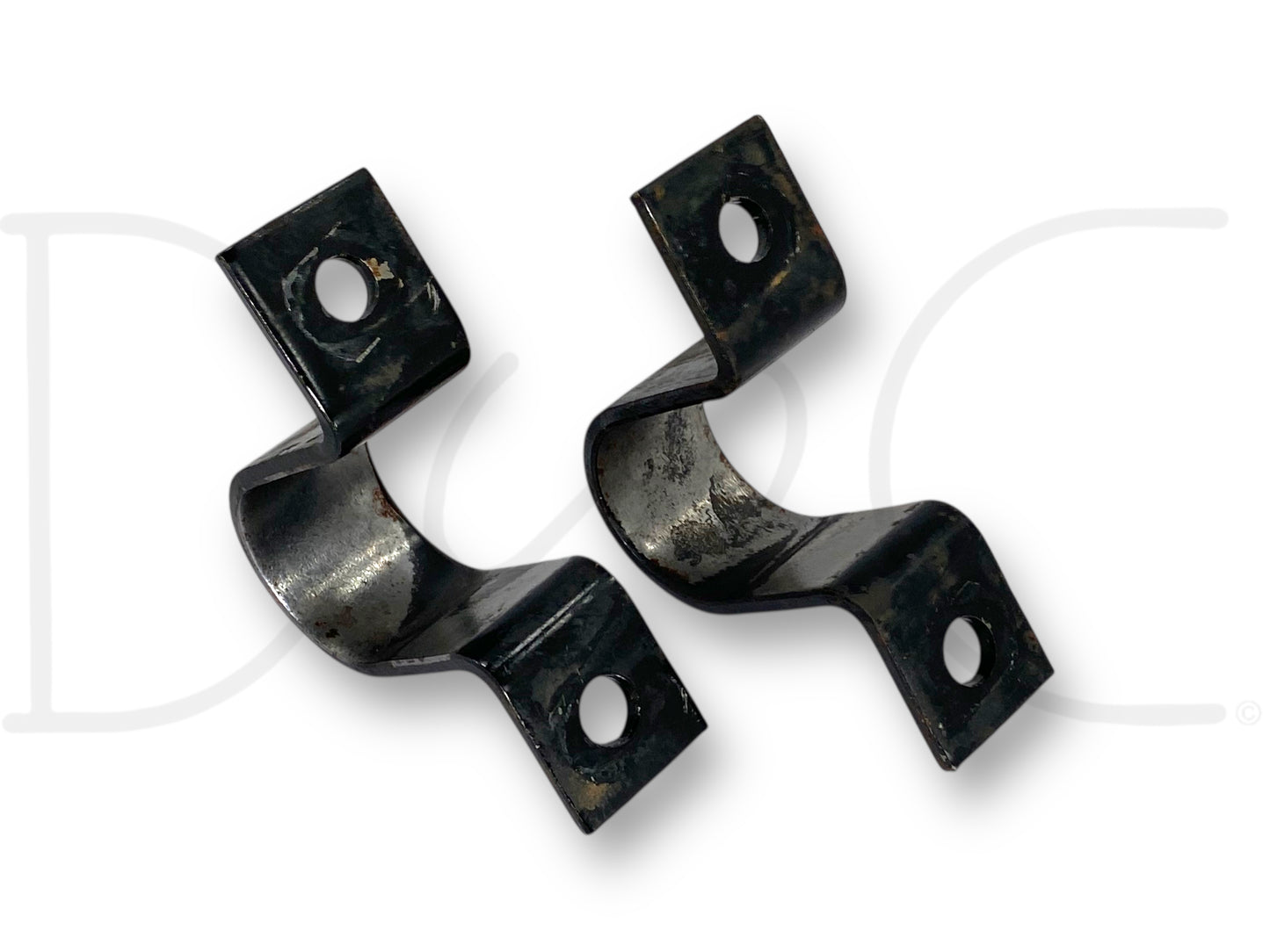 99-04 Ford F250 F350 2WD Front Axle Sway Bar Bushing Brackets Bracket Set OE