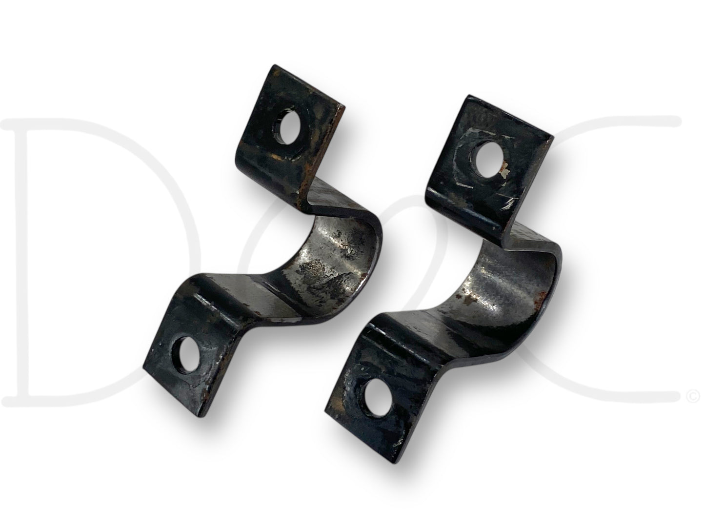 99-04 Ford F250 F350 2WD Front Axle Sway Bar Bushing Brackets Bracket Set OE