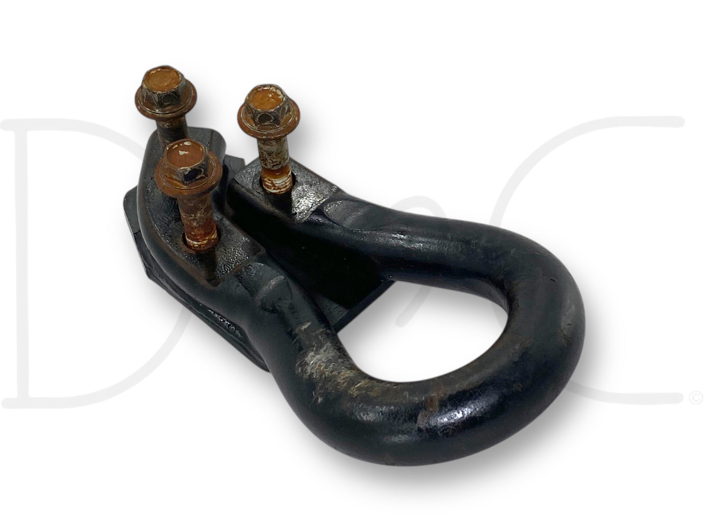 00-07 Ford F250 F350 Tow Hook Recovery Loop Black W/ Bolts 1C34-17A954-Aa