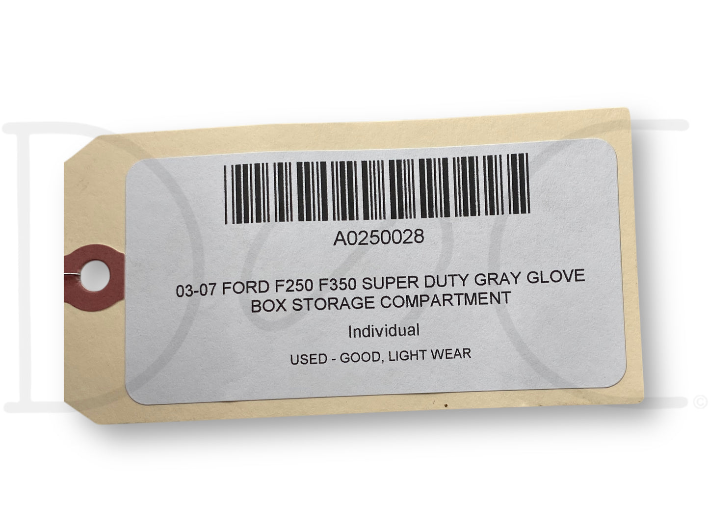 03-07 Ford F250 F350 Super Duty Gray Glove Box Storage Compartment