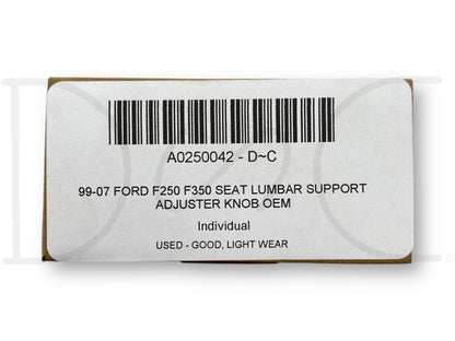 99-07 Ford F250 F350 Seat Lumbar Support Adjuster Knob OEM