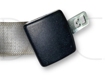 03-07 Ford F250 F350 Rear Back Seat Center Seatbelt Lap Belt Gray OE *Blem*