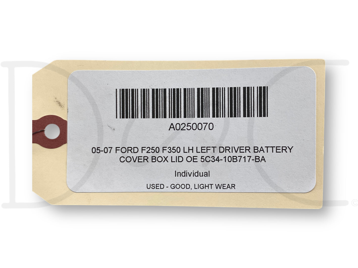 05-07 Ford F250 F350 LH Left Driver Battery Cover Box Lid OE 5C34-10B717-BA