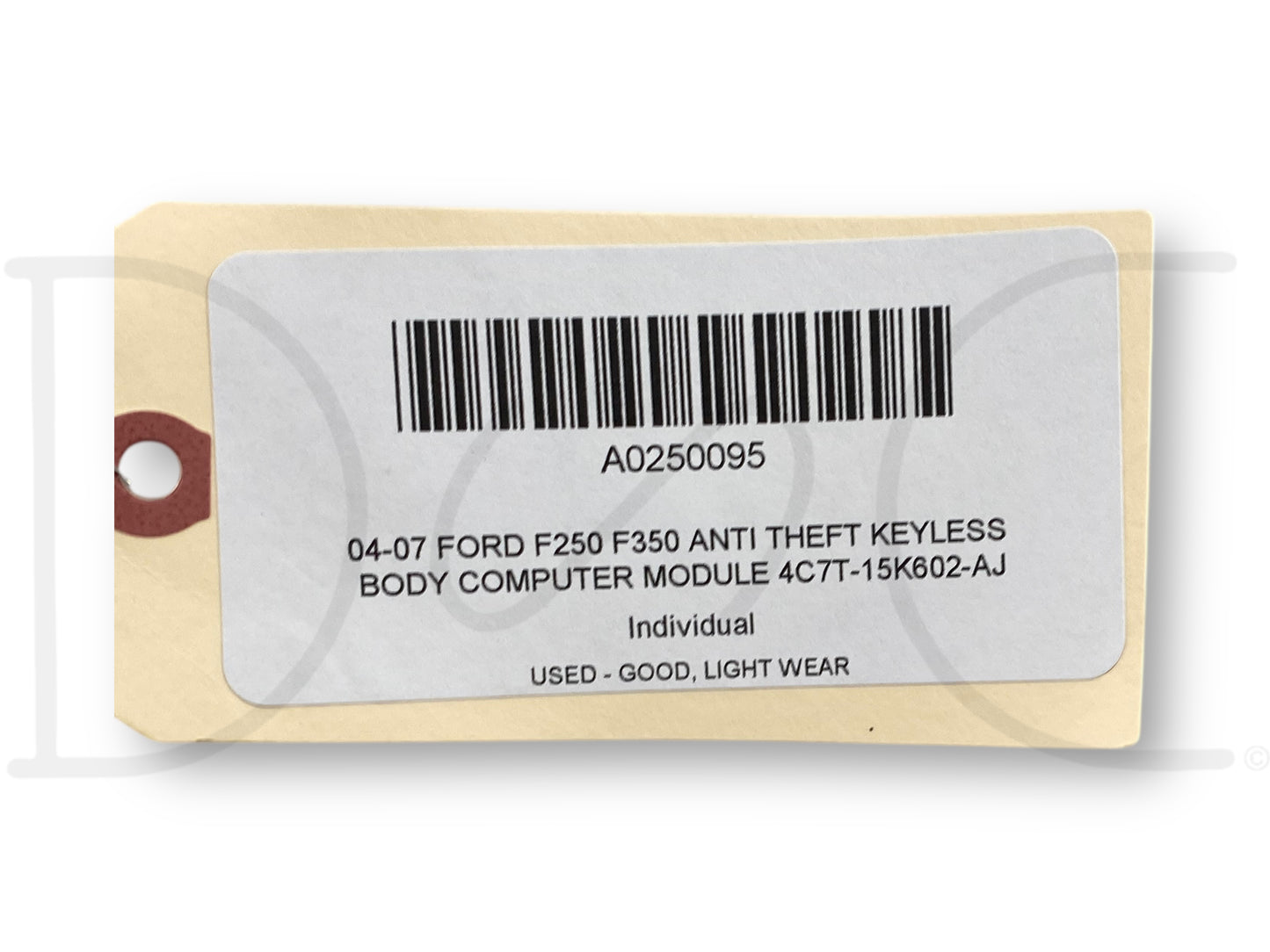 04-07 Ford F250 F350 Anti Theft Keyless Body Computer Module 4C7T-15K602-Aj