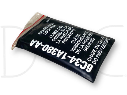 Ford F250 F350 Spare Tire Lock Key And Code Card OE 6C34-1A380-Aa