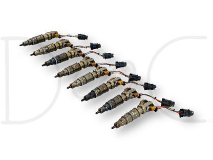 03-07 Ford F250 F350 6.0 6.0L Diesel Fuel Injector Set (8) Injectors *Cores*