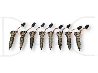 03-07 Ford F250 F350 6.0 6.0L Diesel Fuel Injector Set (8) Injectors *Cores*