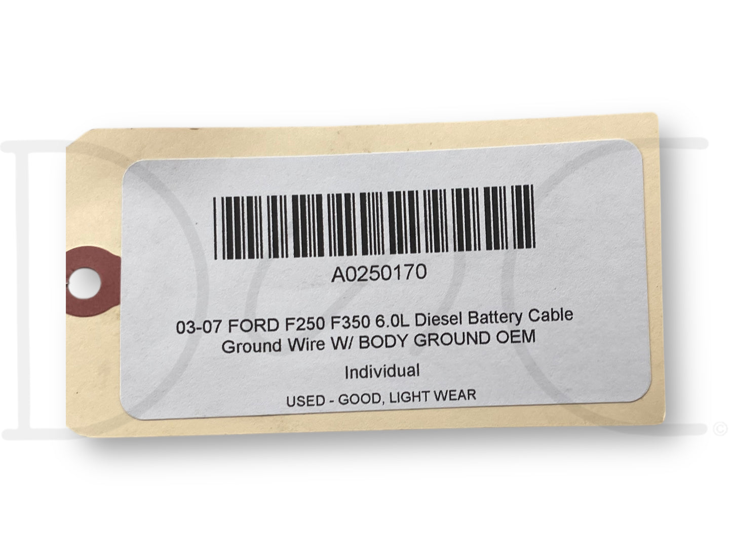 03-07 Ford F250 F350 6.0L Diesel Battery Cable Ground Wire W/ Body Ground OEM