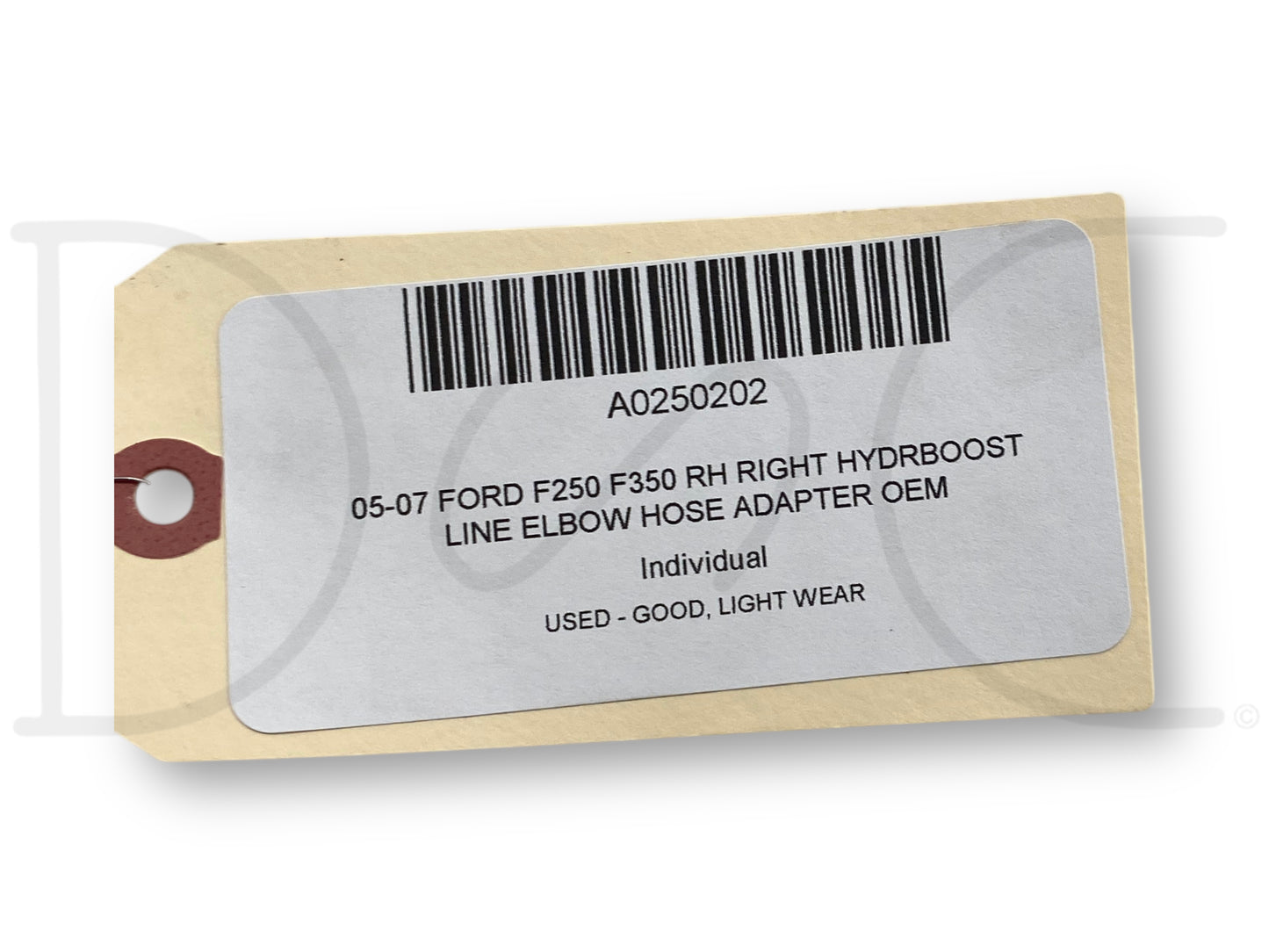 05-07 Ford F250 F350 RH Right Hydrboost Line Elbow Hose Adapter OEM