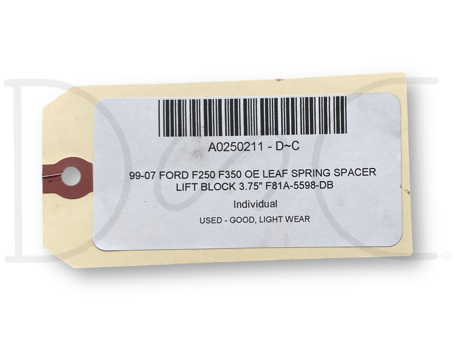 99-07 Ford F250 F350 OE Leaf Spring Spacer Lift Block 3.75" F81A-5598-Db