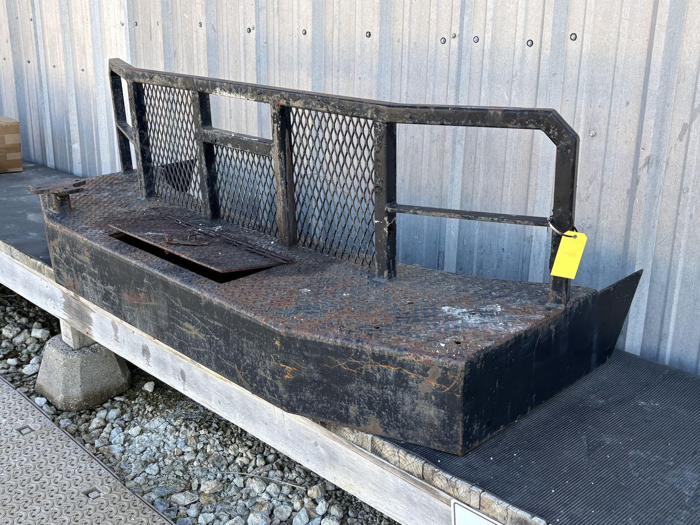 92-97 Ford F250 F350 Oilfield Platform Front Bumper Steel Full Replacement