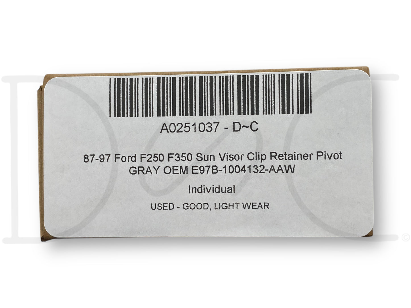 87-97 Ford F250 F350 Sun Visor Clip Retainer Pivot Gray OEM E97B-1004132-Aaw