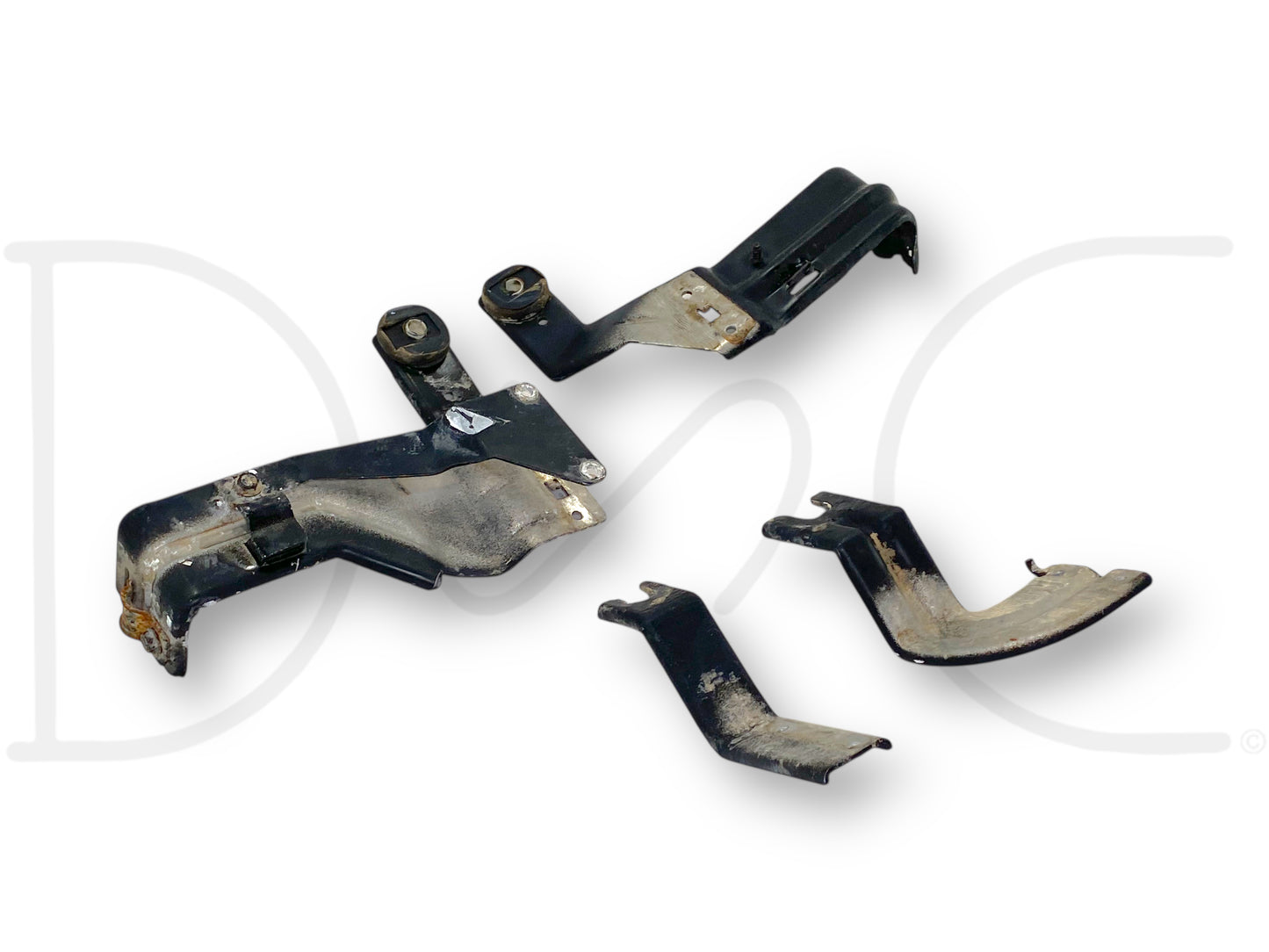 94-97 Ford F250 F350 Truck A/C Condenser Upper & Lower Bracket Set OEM