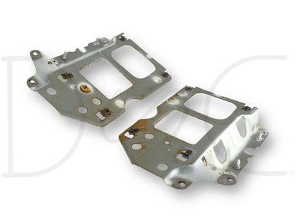 92-97 Ford F250 F350 Headlight Bracket Header Core Support Pair Set RH LH OEM