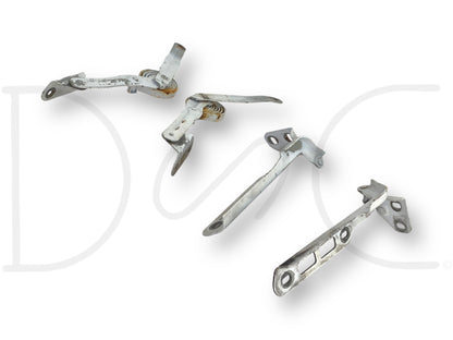 80-96 Ford F250 F350 Truck Hood Hinge And Spring Set White Hood Hinges Springs