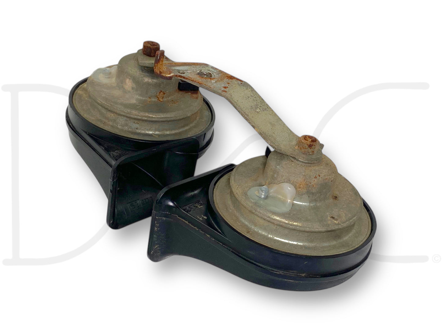 92-97 Ford F250 F350 Horn Set Hi Low Dual Tone Horns OEM