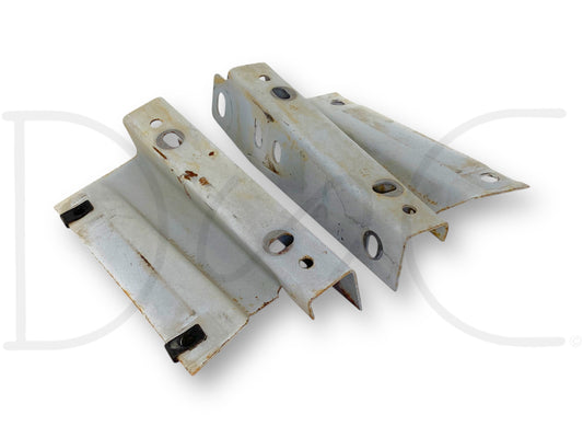 95-97 Ford F250 F350 Diesel Radiator To Core Support Bracket Pair OE Brackets