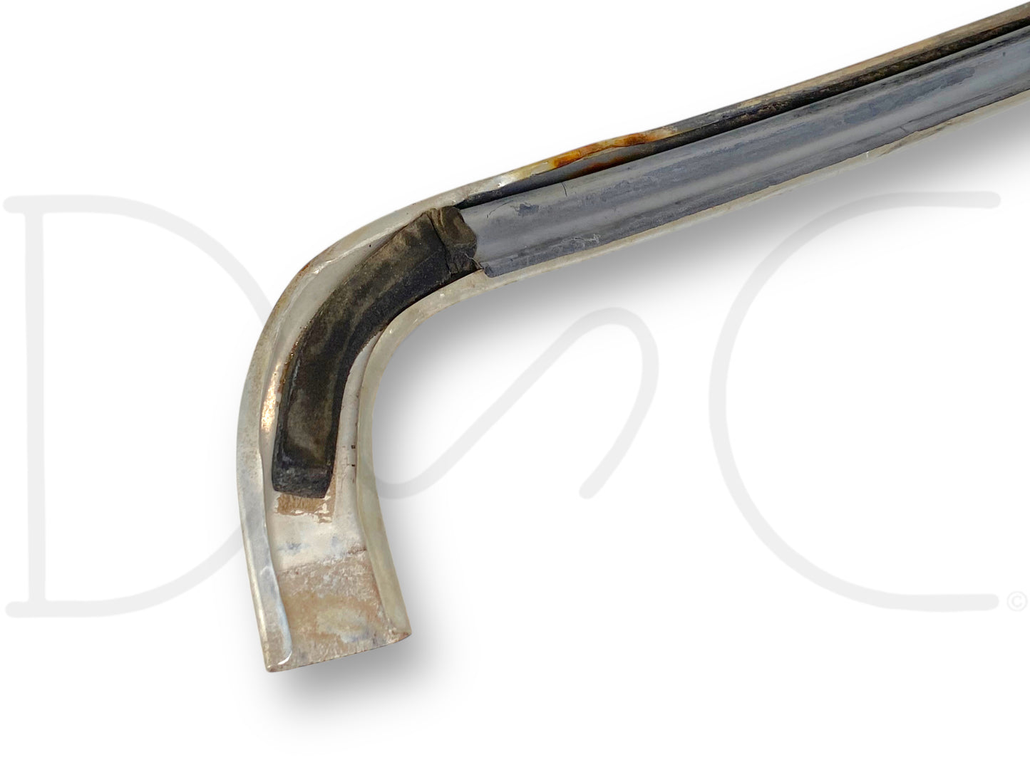 80-96 Ford F250 F350 Front Windshield Trim Molding Chrome [5] Piece Set OEM