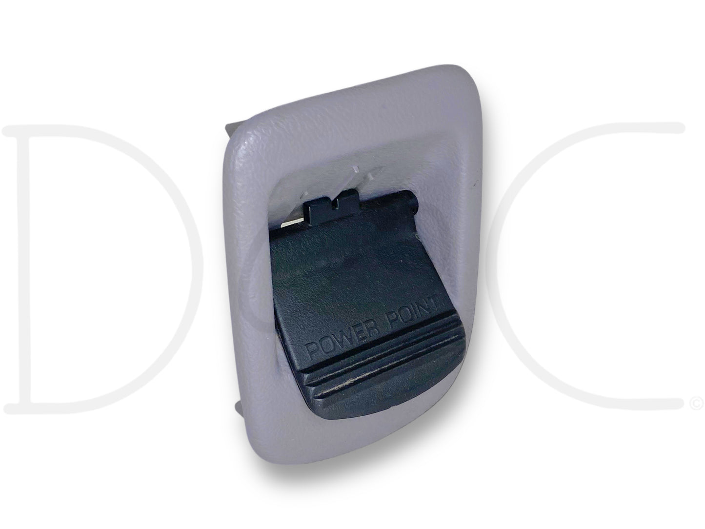 92-97 Ford F250 F350 Truck Dash Power Point 12V Outlet OE Opal Gray Trim Bezel