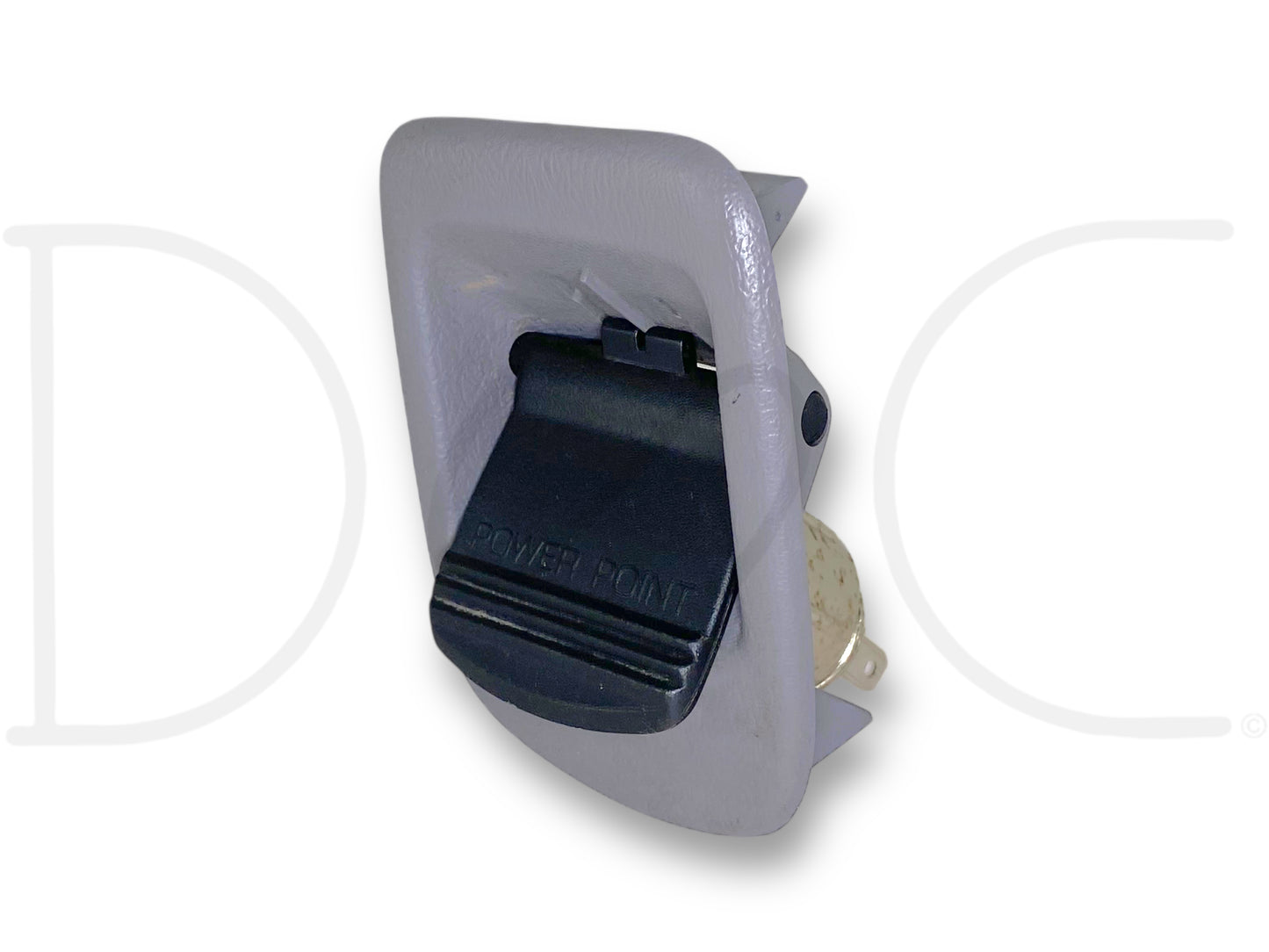 92-97 Ford F250 F350 Truck Dash Power Point 12V Outlet OE Opal Gray Trim Bezel