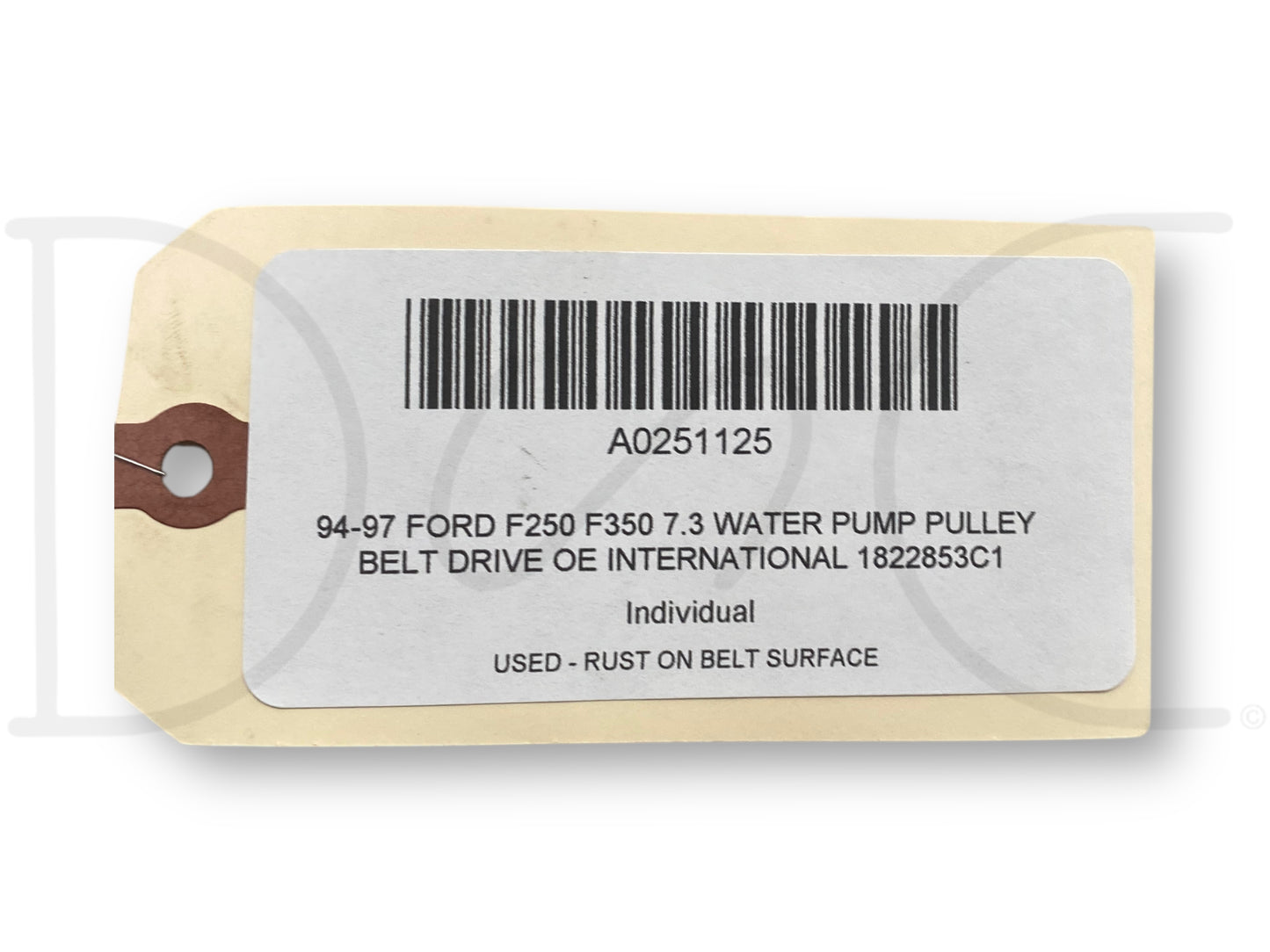 94-97 Ford F250 F350 7.3 Water Pump Pulley Belt Drive OE International 1822853C1