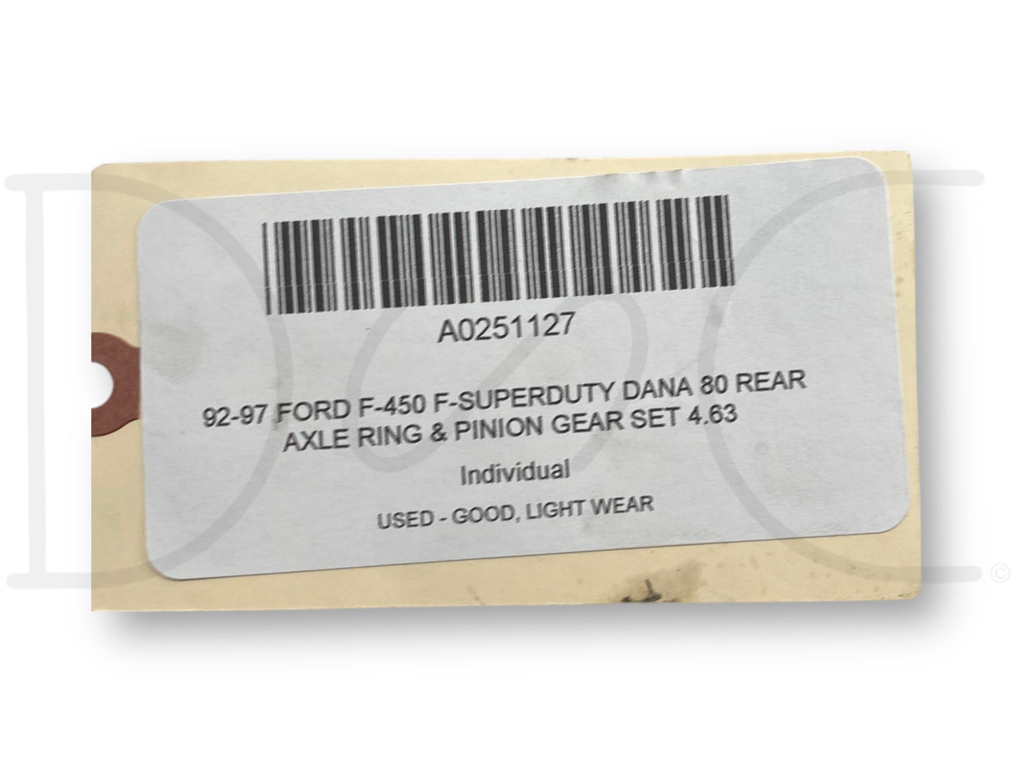 92-97 Ford F-450 F-Superduty DANA 80 Rear Axle Ring & Pinion Gear Set 4.63