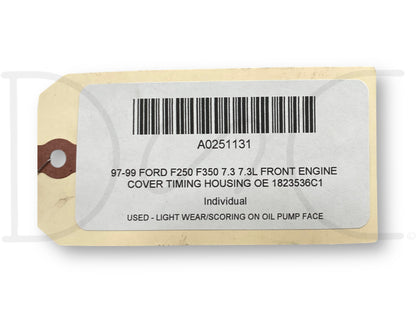 97-99 Ford F250 F350 7.3 7.3L Front Engine Cover Timing Housing OE 1823536C1