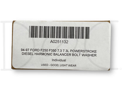 94-97 Ford F250 F350 7.3 7.3L Powerstroke Diesel Harmonic Balancer Bolt Washer
