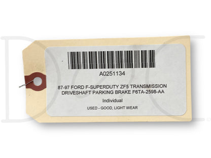 87-97 Ford F-Superduty ZF5 Transmission Driveshaft Parking Brake F6Ta-2598-Aa