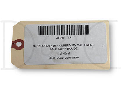 88-97 Ford F450 F-Superduty 2WD Front Axle Sway Bar OE