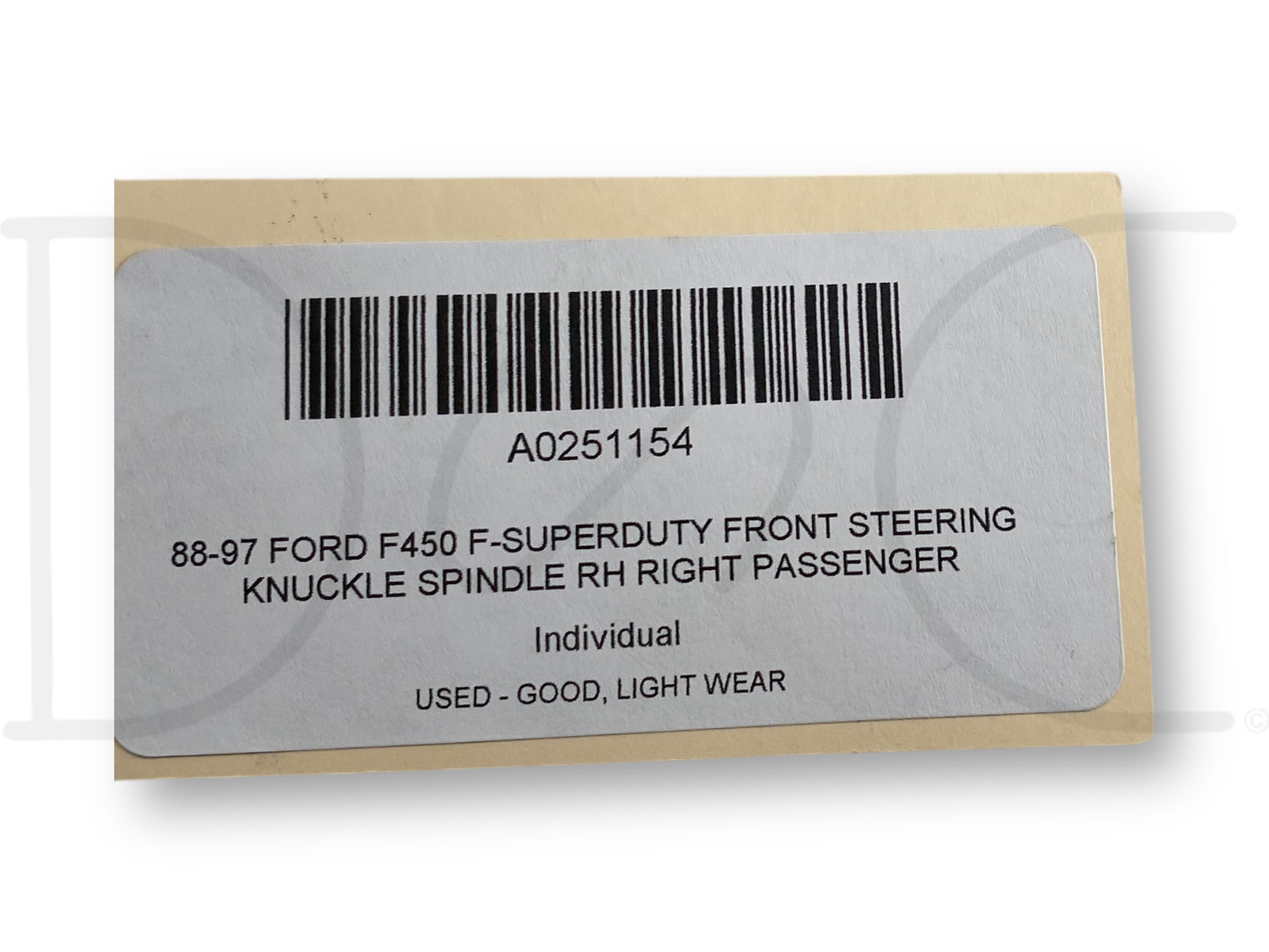 88-97 Ford F450 F-Superduty Front Steering Knuckle Spindle RH Right Passenger